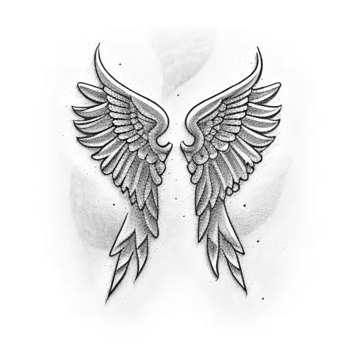 Baseball Angel Wings