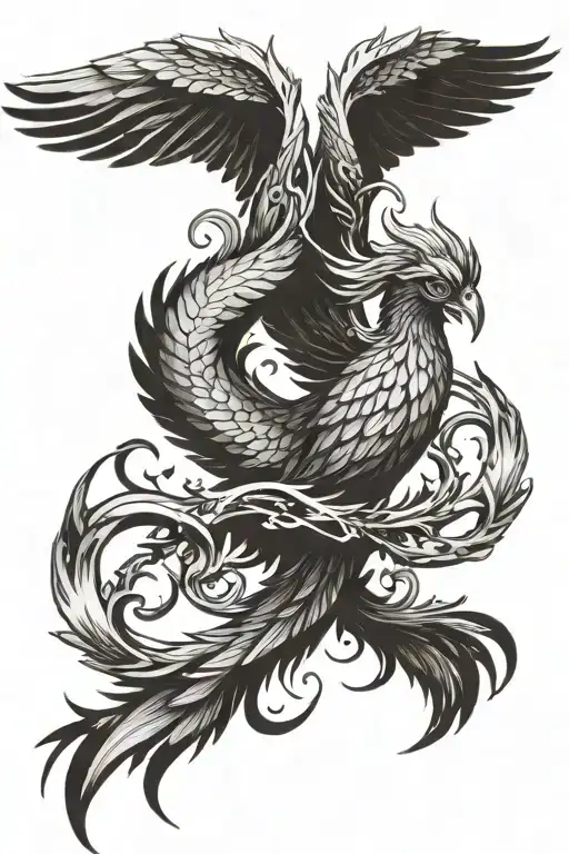 Fenix Rising Phoenix Wings Spread