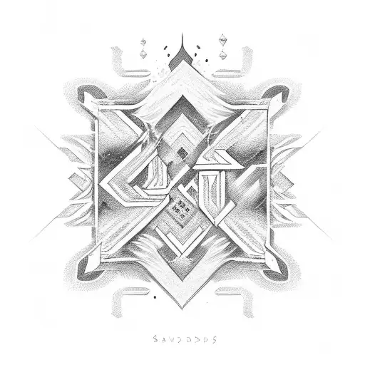 Sands In Runic Lettering