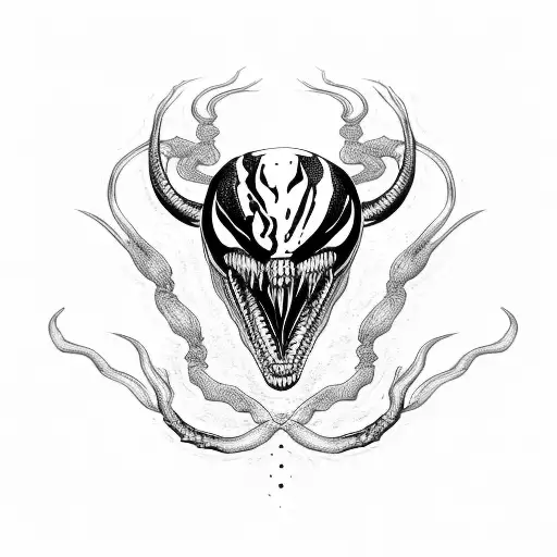 Venom With Green Outline