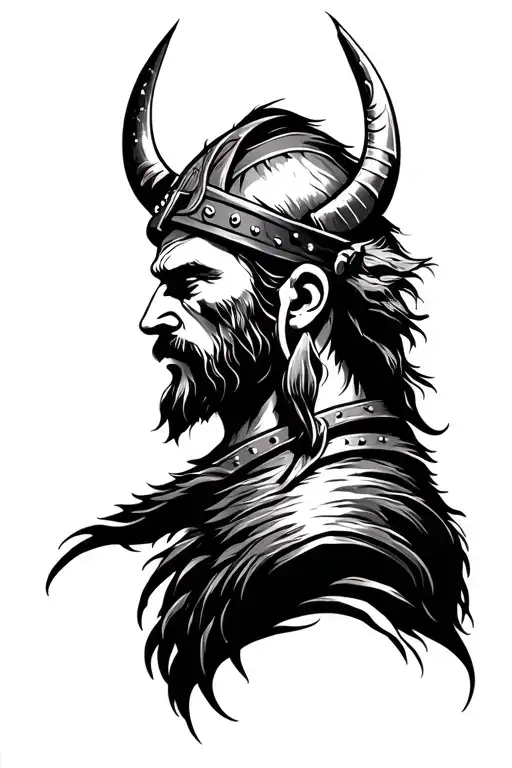 Viking Head Profile