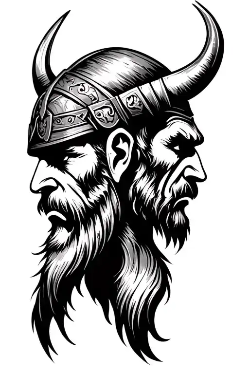 Viking Head Profile