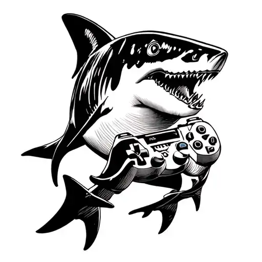 Playstation And Shark