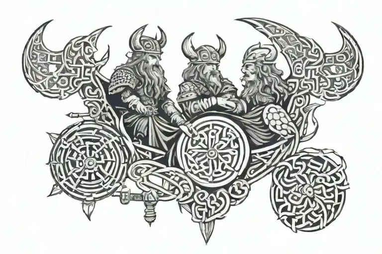 A Viking Tattoo Symbolizing The Real Love