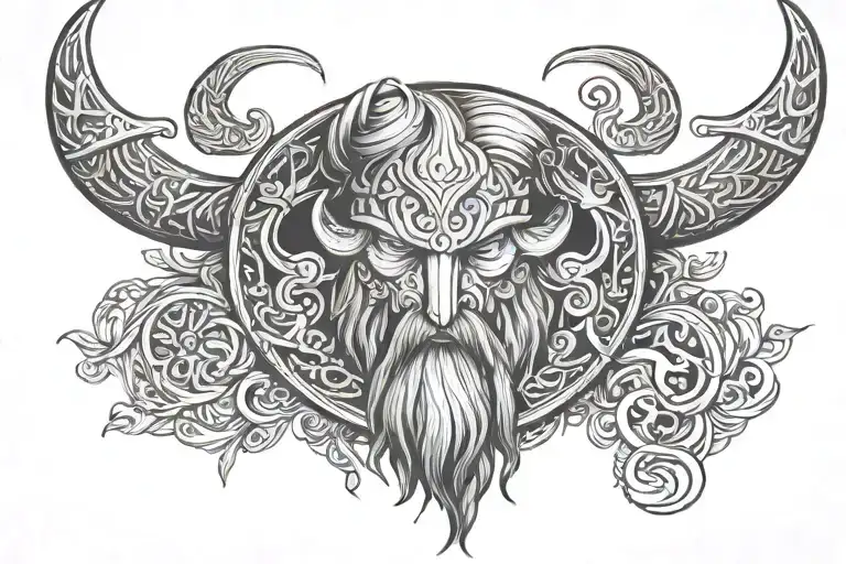 A Viking Tattoo Symbolizing The Real Love