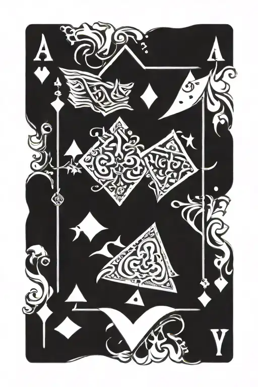 Ace Of Spades And King Of Diamonds Playing Card