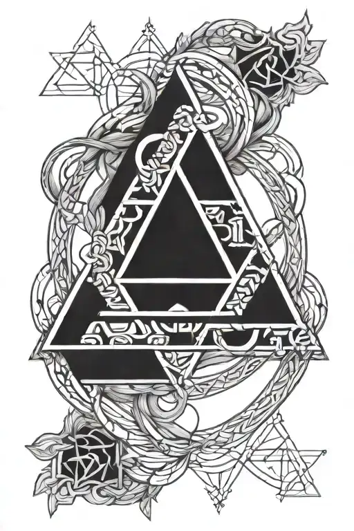 Geometry Occult Symbol Intertwined