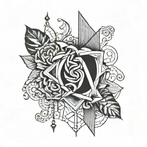 Line Over And Around Knee