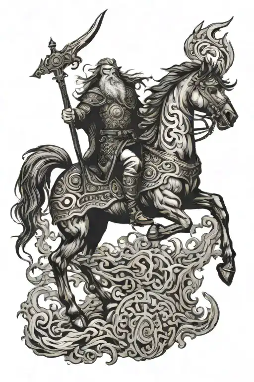 Odin Riding Sleipnir