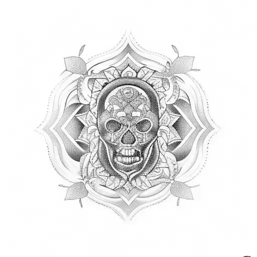 Hawaiian Tattoo Around The Thigh