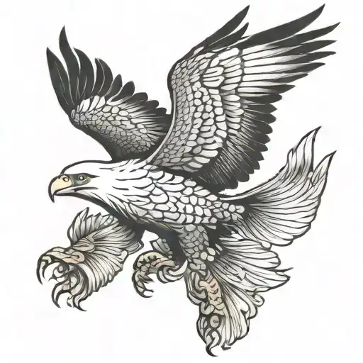 Fish Eagle Catching Gold Fish Sigma Male