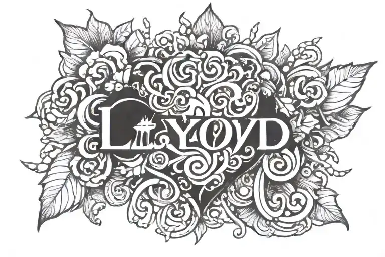 The Name Lloyd With A Black Heart