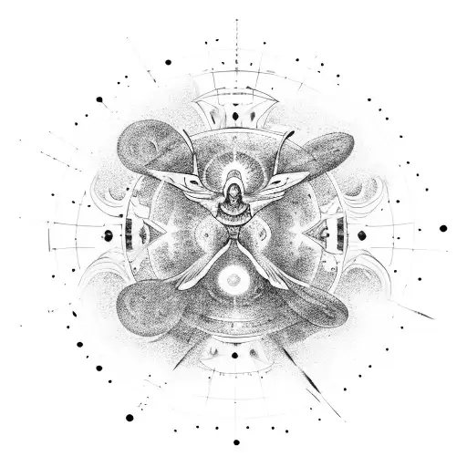 A Celestial Orchestra Playing Music In The Universe