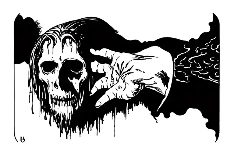 The Hermit Tarot Card With Disturbed Face