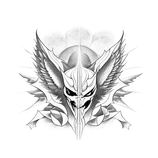 Scales With The Devil On The Left And The Angel On The Right