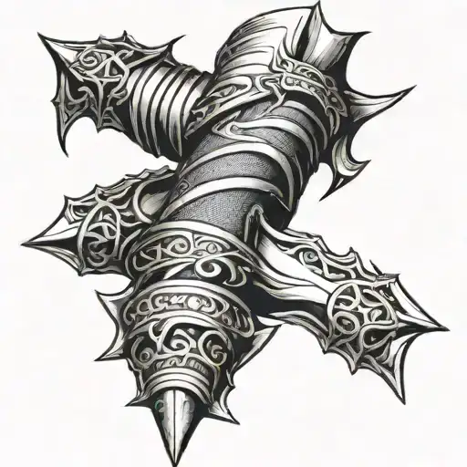 Dagger Spine Wire Wrapped Around Its