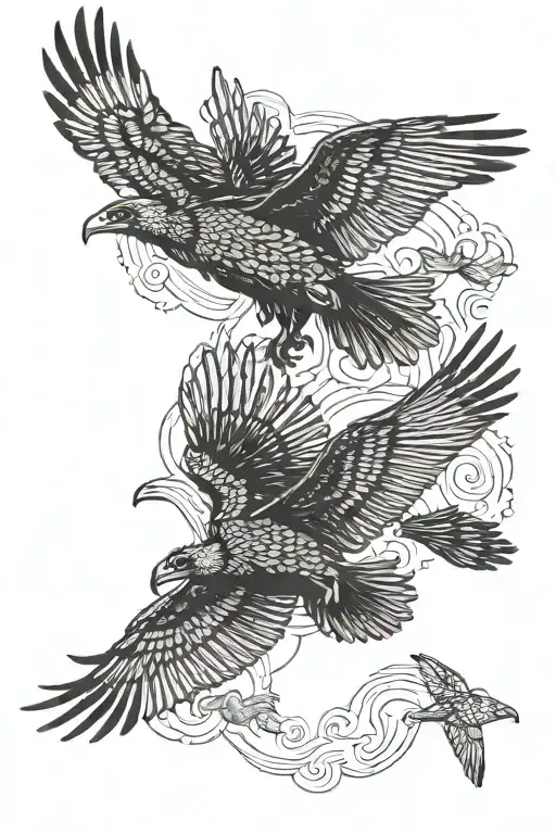 Black Vultures Circling In The Sky