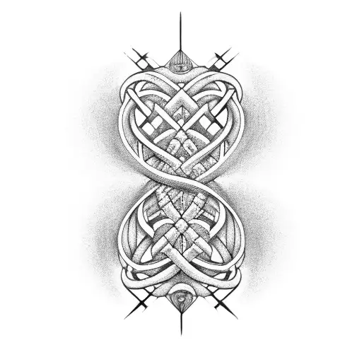 A Stylized Musical Note Intertwined With A Dna Double Helix