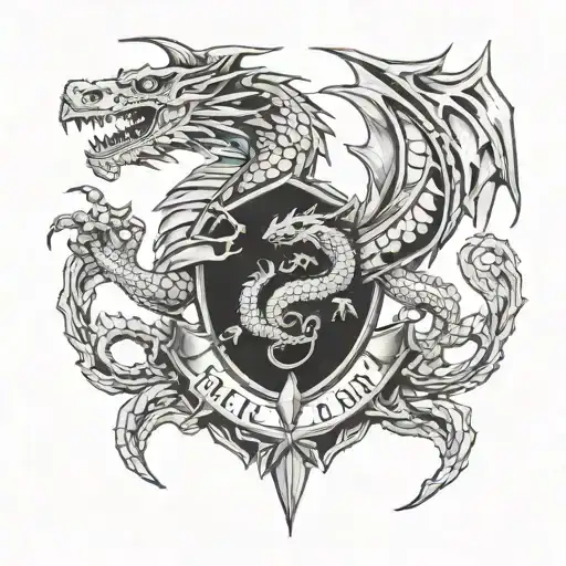 Merge Army Colonel Insignia With A Dragon And Make Into A