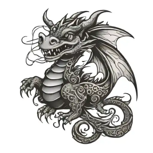 Cute Dragon Wrapped