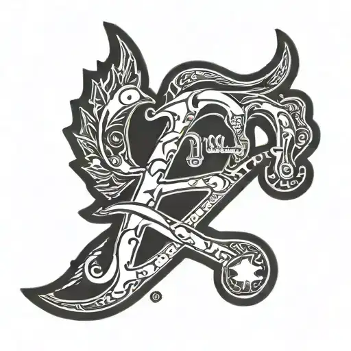 Wu Tang Symbol With A Phillies Logo Incorporated