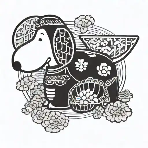 Japanese-inspired Snoopy