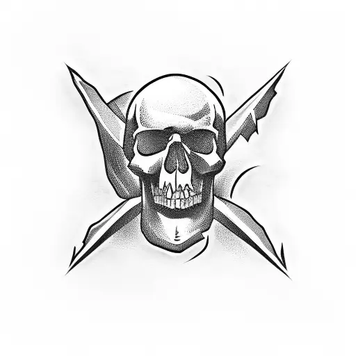 Black Out With Skull