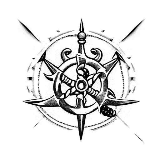 Nautical Crossed Anchors