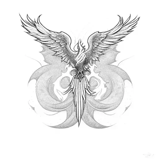 Phoenix Rising From Ashes