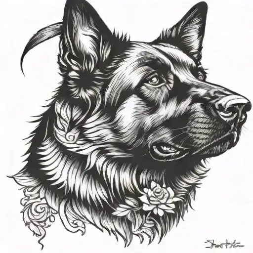 Black German Shepherd