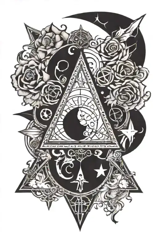 Witchy Darklettering Occult Symbols