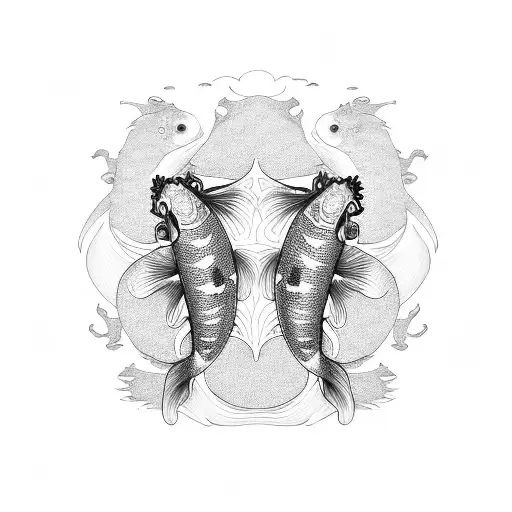 Koi Fish Ying And Yang Position