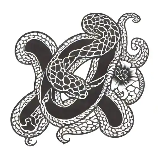 Number 49 With Snake Wrapping