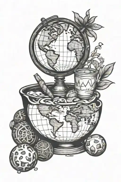 Iced Mate And Globe Biscuit