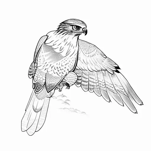 A Red-tailed Hawk