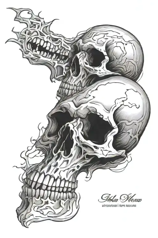 Skull Sleeve Tattoo