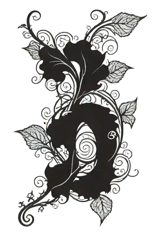 Vine Tattoo With Roman Numerals 10-27-79 Attached