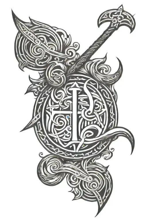 Viking Symbol Of Mother And Son
