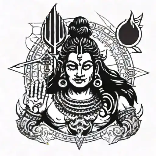 Lord Shiva Showing Way When Life Is Dark Side