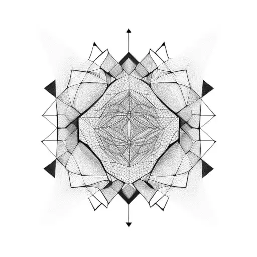 Abstract Geometric Patterns Inspired By Techno Beats