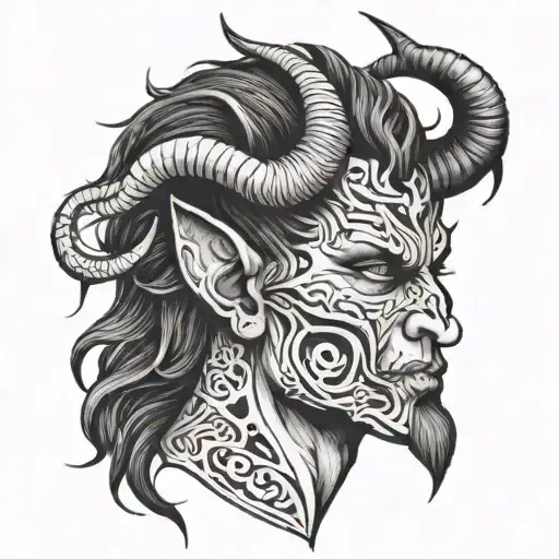 Demon With Horns