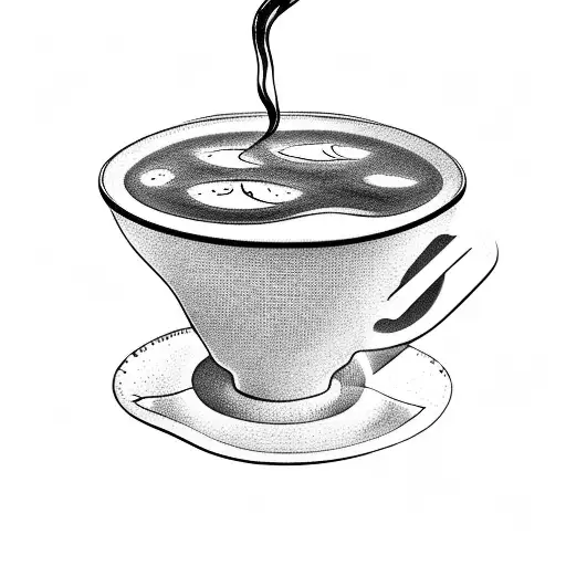 A Steaming Cup Of Coffee Surrounded By A Stack Of Books