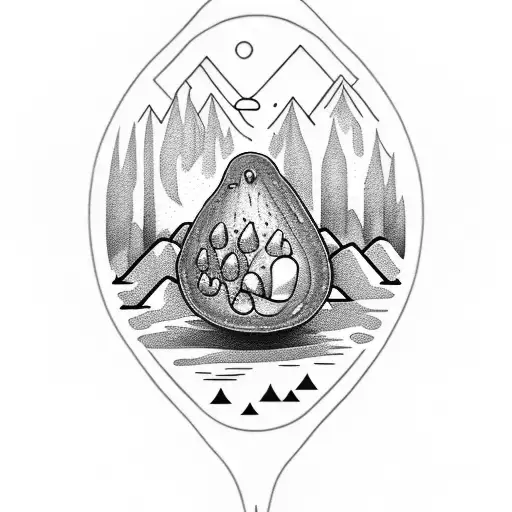 Avocado Walking In The Mountain