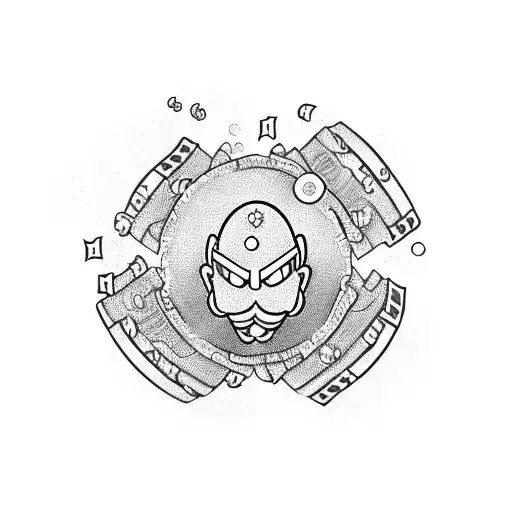 A Cartoonish Pile Of Money With A Car And Motorcycle Parked On Top