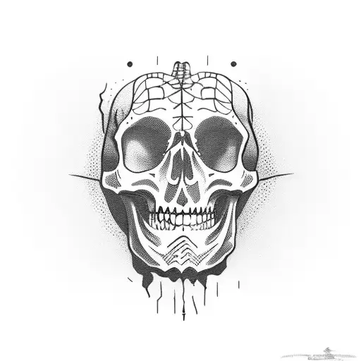 Skeleton Crawling Into Sunset