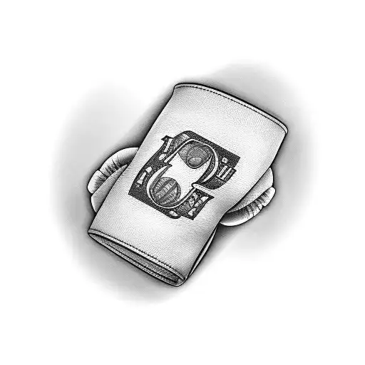 A Boxing Glove Holding A Stack Of Money With The Word 'Family' Written In Script Underneath