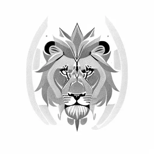 A Majestic Lion Sailing On A Sailboat In The Middle Of The Ocean