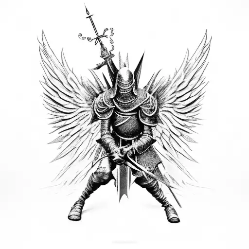 San Miguel Arcangel Combined With Dark Souls Game