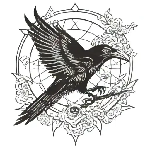 Itachi Eye's Crow Flying