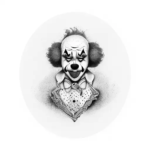 Clown Holding Broken Heart